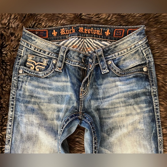 Rock Revival Jeans Size 25 Inseam 31 Bootcut - Picture 4 of 7
